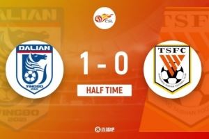 半场-刘祝润破门马马杜伤退卡扎伊什维利中柱 英博1-0领先泰山