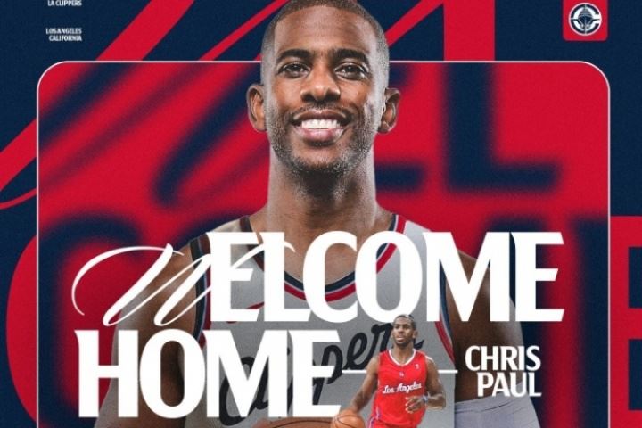 正式回归⚓快船官宣签下保罗 但他和比尔的球衣号码均尚未确定