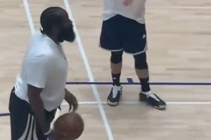 美媒调侃哈登：这状态行吗？再度发福的他又要被交易了😱？