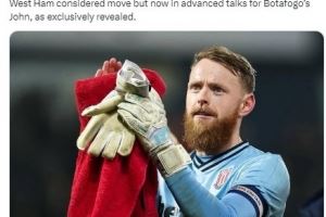 罗马诺：斯托克城门将约翰逊将离队，西汉姆等多家英超俱乐部有意