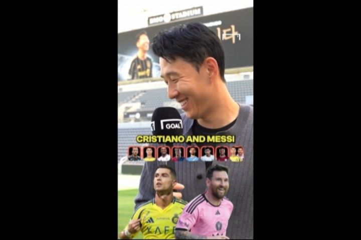 孙兴慜：射手选凯恩 技巧选C罗 潜力选亚马尔 GOAT选C罗&梅西🐐