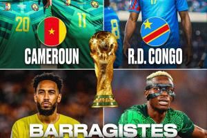 非洲区附加赛对阵确定：尼日利亚vs加蓬，喀麦隆vs刚果